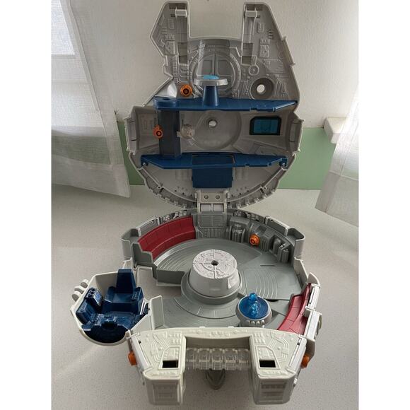 STAR WARS 2011 HASBRO GALACTIC HEROES MILLENNIUM FALCON SPACE SHIP TOY VEHICLE - Picture 10 of 12